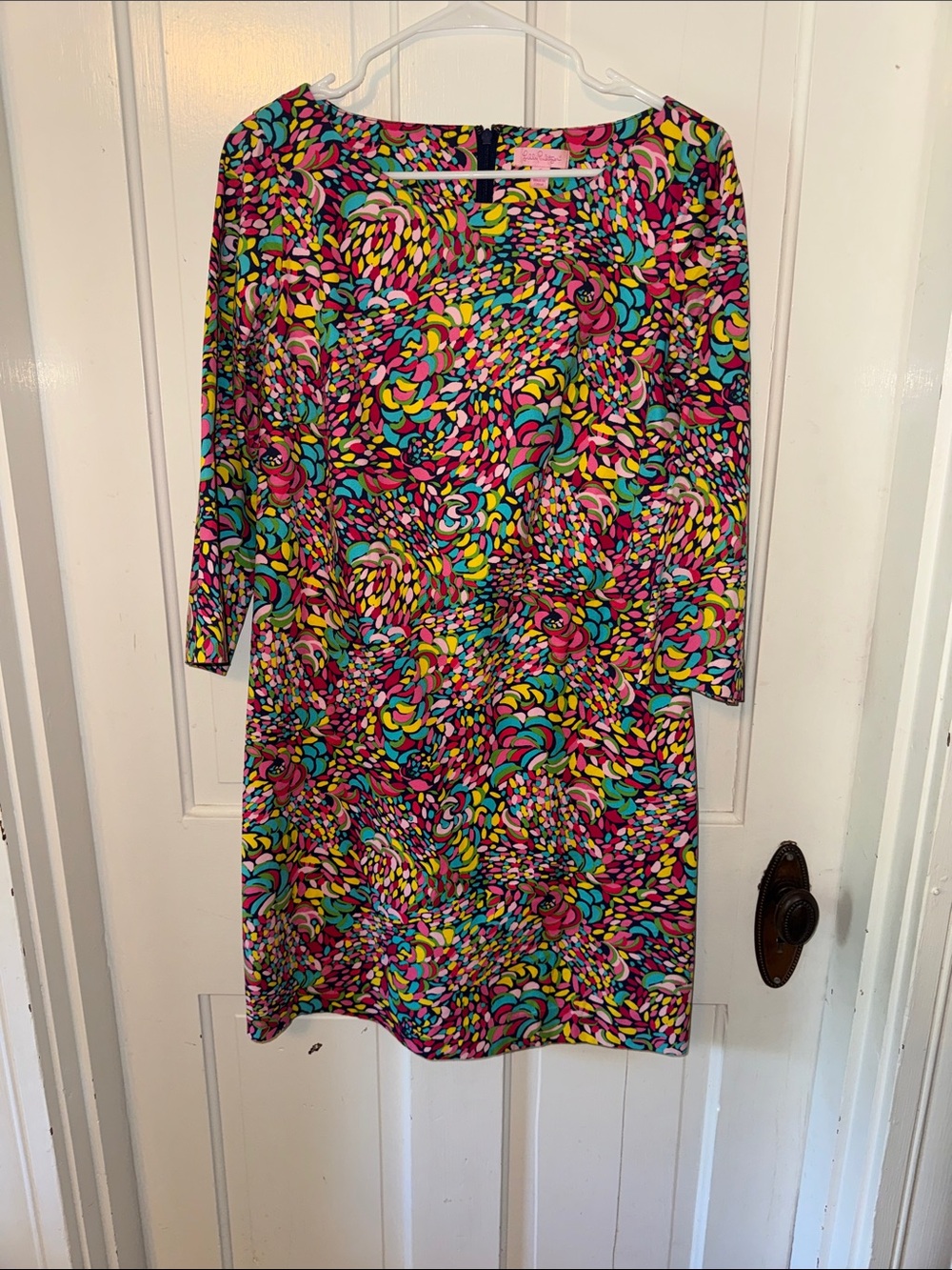 Lily Pulitzer Vibrant Multi-Color Patterned Women's Shift Dress